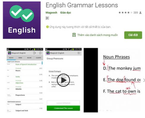 App Magoosh English Lessons