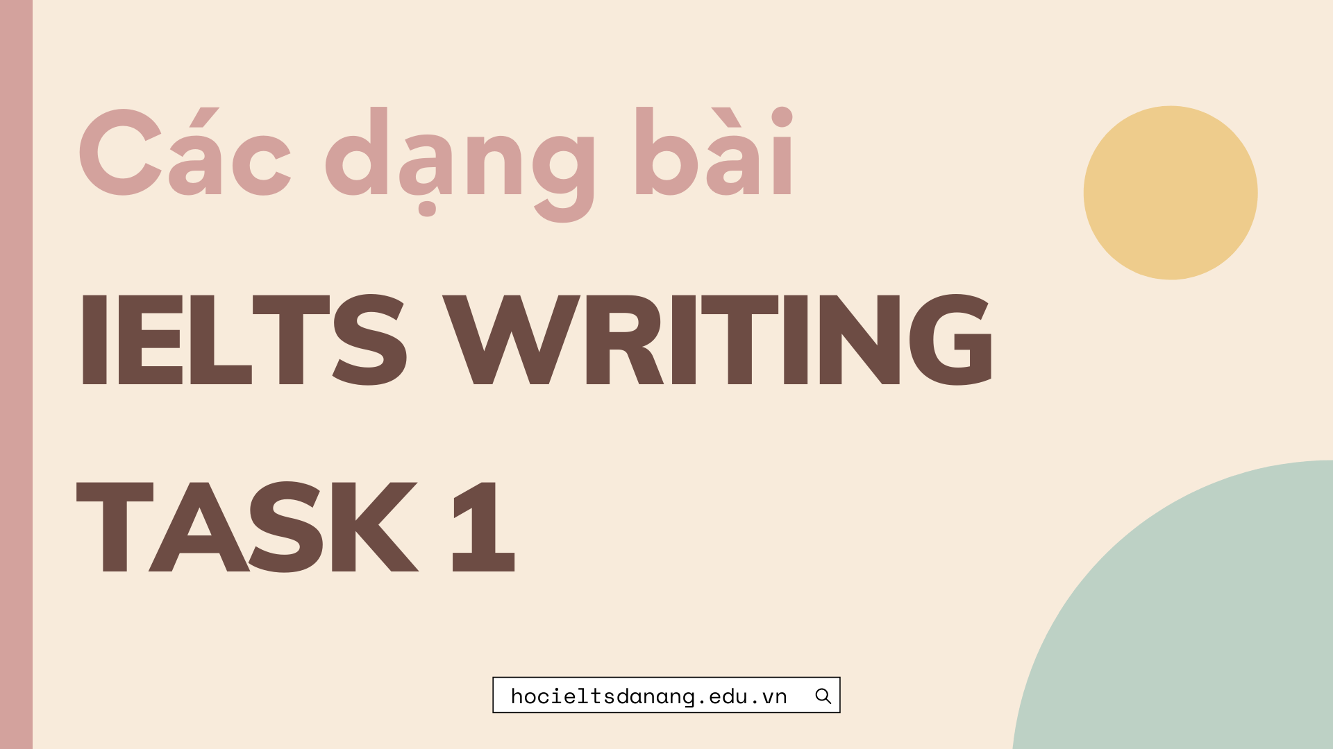 Tiêu Chí Chấm điểm Và 7 Dạng Bài Ielts Writing Task 1 Học Ielts