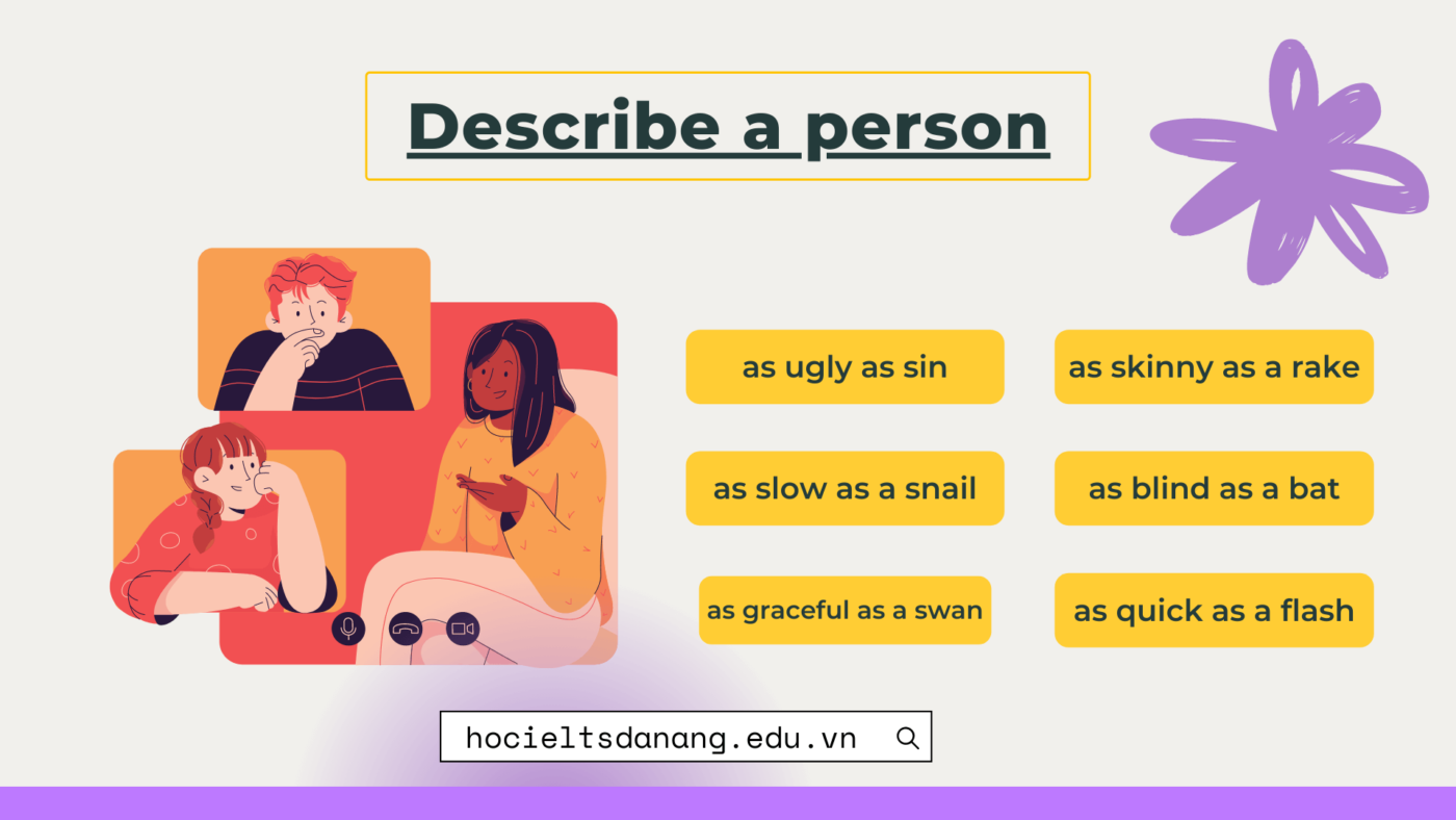 IDIOMS Describe a Person trong IELTS Speaking Part 2