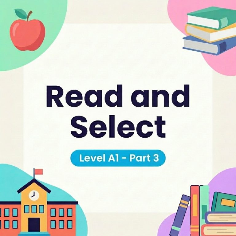 Luyện đề DET Read and Select Part 3